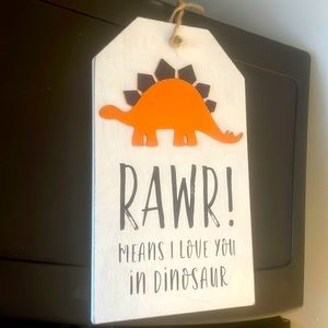 HOBBY LOBBY DINO SIGN